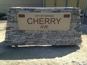 Cherry Ave Sign